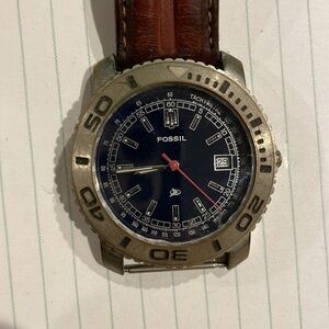 Fossil tachymetre watch with date